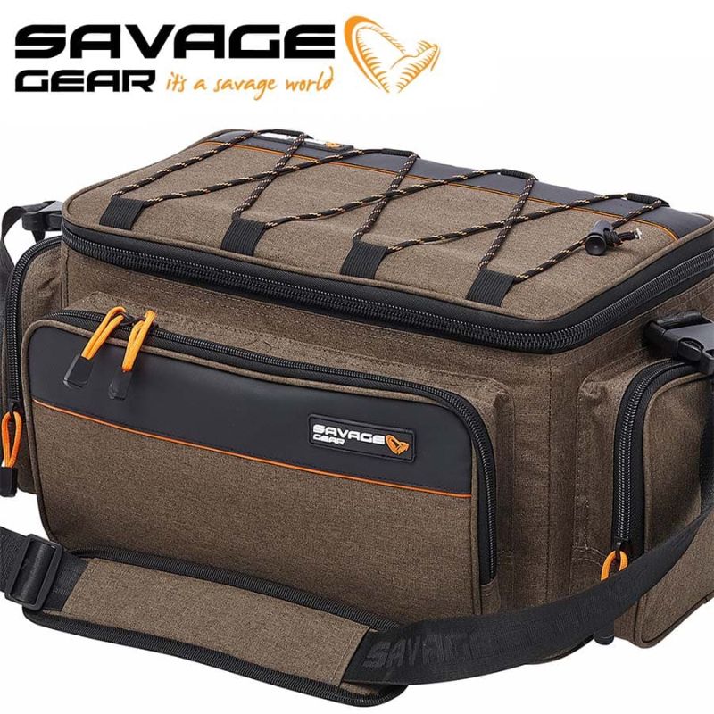 Savage Gear System Box Bag L 4 Boxes 18L Чанта за спининг риболов