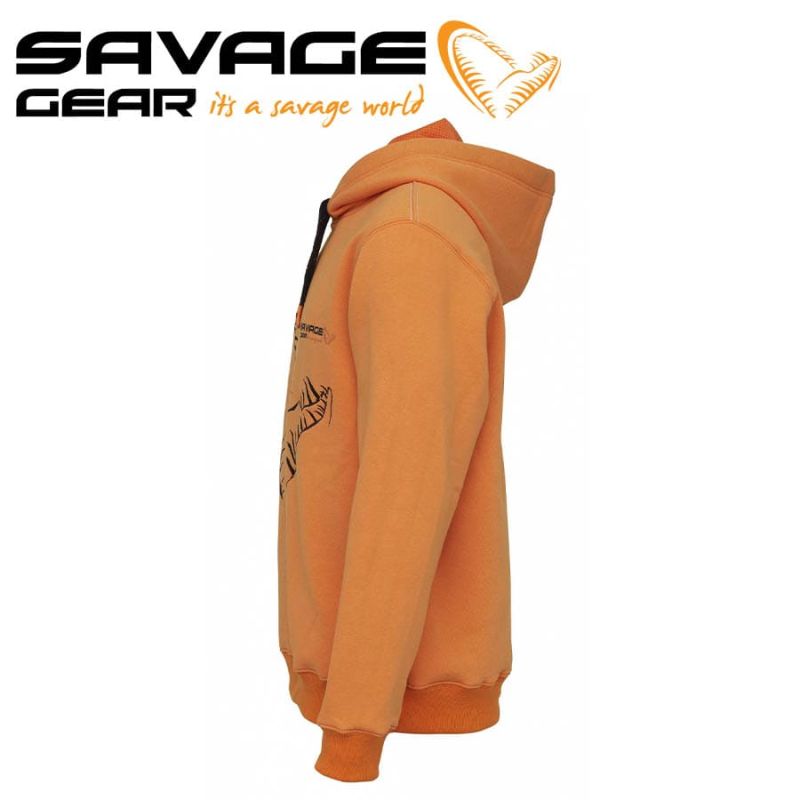 Savage Gear Mega Jaw Hoodie Sun Orange Суичър 