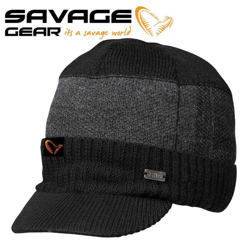 Savage Gear Knitted Beanie Зимна шапка с козирка