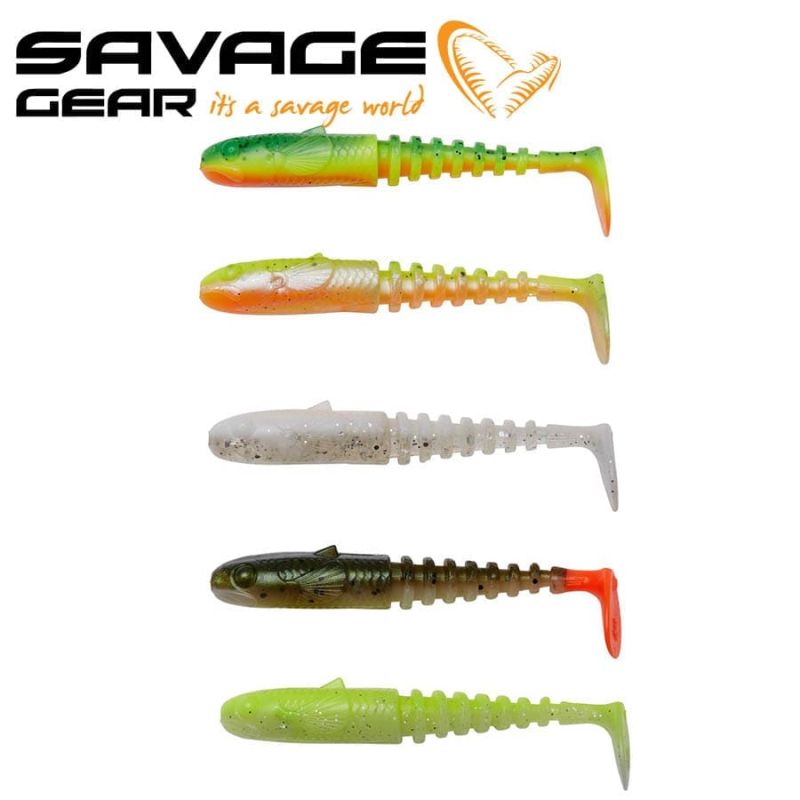 Savage Gear Gobster Shad 9cm Mix 5pcs Комплект силиконови примамки