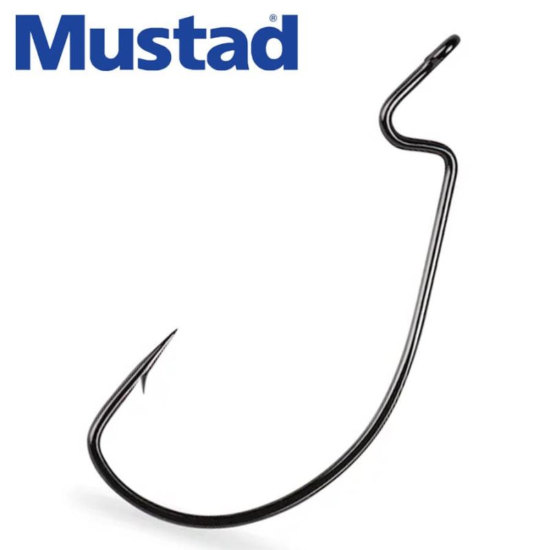 Mustad Light Wire Soft Plastic Hook 38106NP Офсетни куки