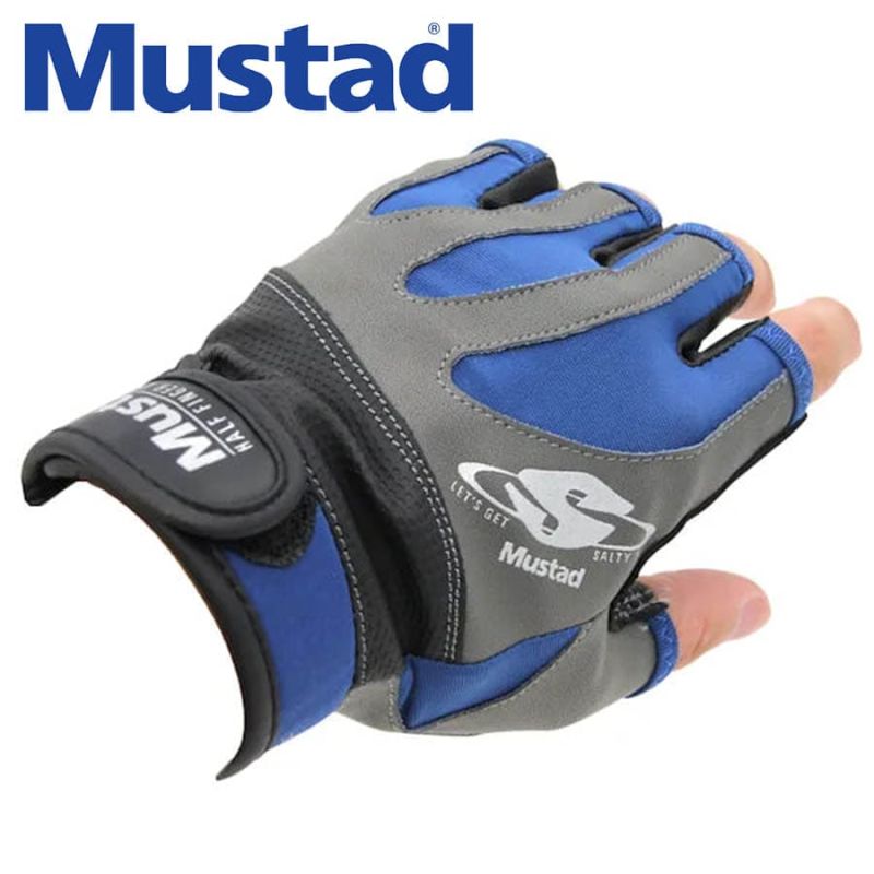 Mustad Half Finger Casting Gloves GL004 Ръкавици