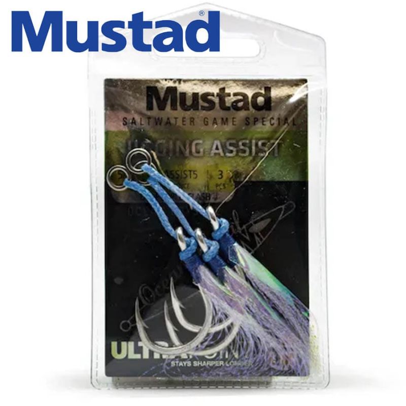 Mustad Ocean Crystal Jigging Assist Rig J-ASSIST5 Асист куки