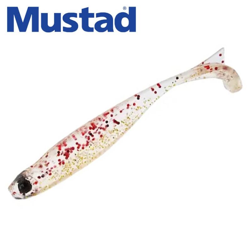 Mustad Mezashi Keel Tail Minnow 3.5inch Red Gold Glitter
