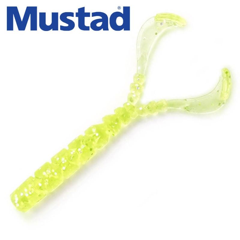 Mustad Aji Worm Chiki-Chiki 1.7inch 005 UV Clear Chart